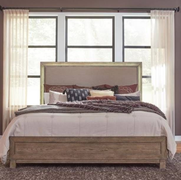 Liberty Furniture Canyon Road Beige Upholstered Bed-1