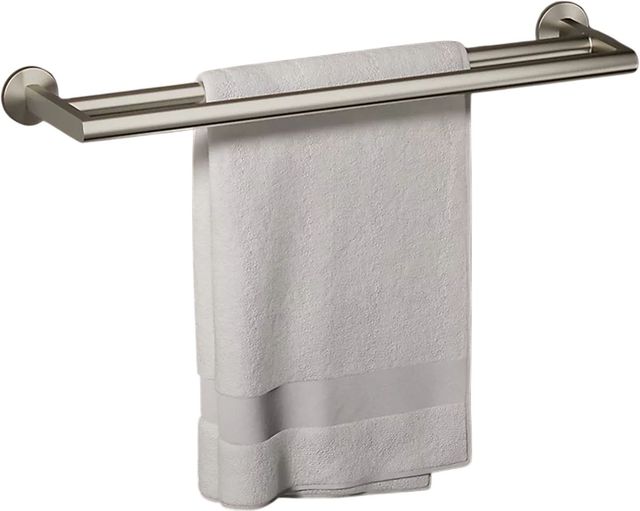KOHLER® Components® Vibrant Brushed Nickel Double Towel Bar-1