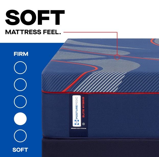Sealy® Posturepedic® Elite Brenham II 14" Hybrid Plush Tight Top Twin XL Mattress-3