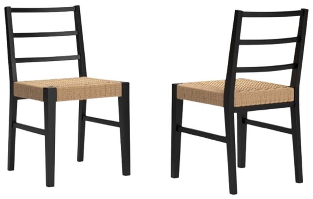 Millennium® by Ashley Isanti Black/Light Brown Dining Side Chair-4
