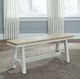 Liberty Furniture Lindsey Farm Sandstone/Weathered White Bench-1