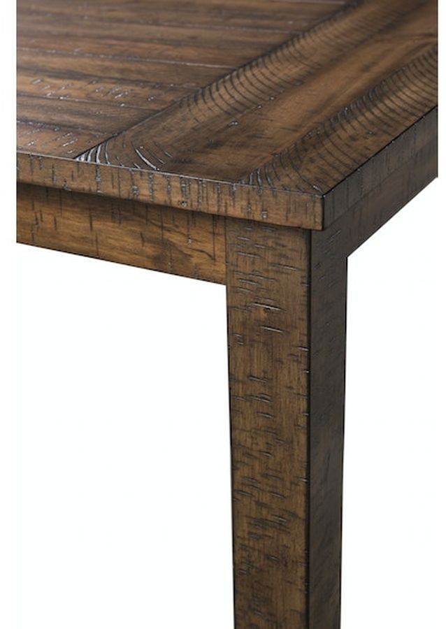 Elements International Finn 3-Piece Walnut Accent Trestle Occasional Table Set-3