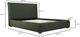 Moe's Home Collection Luzon Deep Forest Queen Bed-2