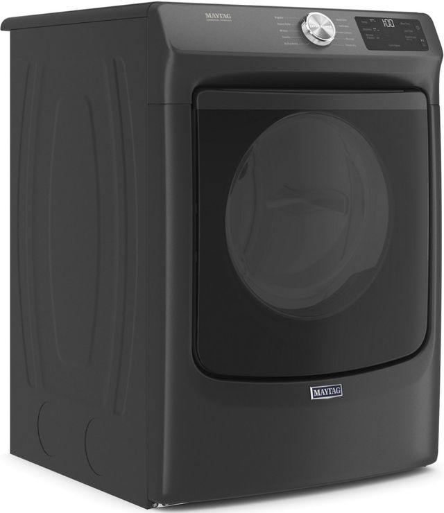 Maytag® 7.3 Cu. Ft. Volcano Black Front Load Electric Dryer-2