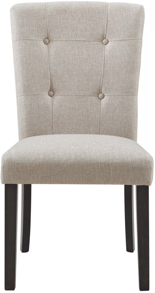 Elements International Lexi Taupe Dining Side Chair-1