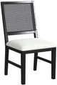 Elements International Bahama Breeze Black/White Dining Side Chair-0