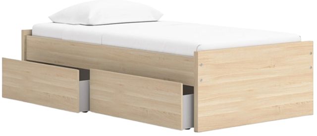 Signature Design by Ashley® Onita Natural Twin Platform Storage Bed-2