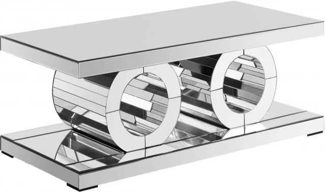 Meridian Furniture Jocelyn Mirrored Coffee Table-0