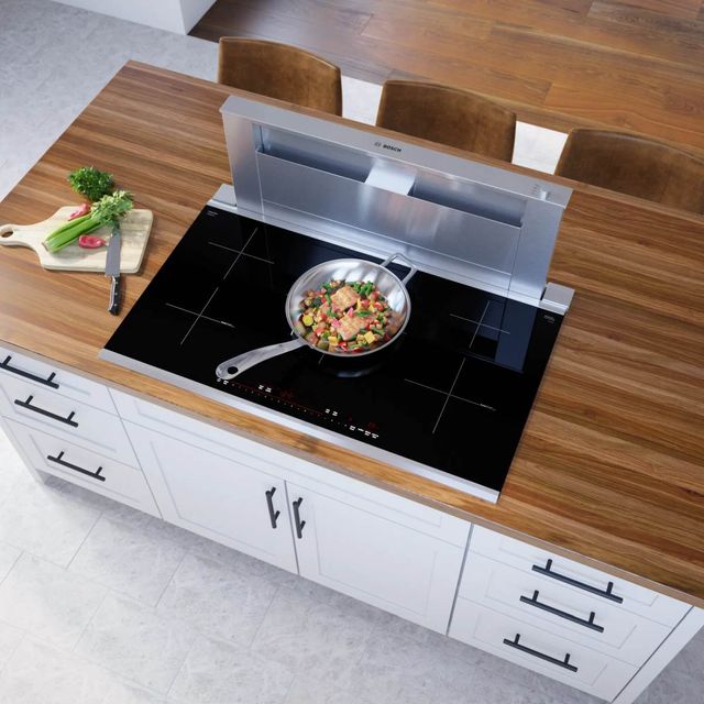 Bosch® 800 Series 36" Black/Stainless Steel Induction Cooktop-8