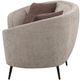 Coaster® Ellorie Beige Upholstered Channel Back Curved Loveseat-2