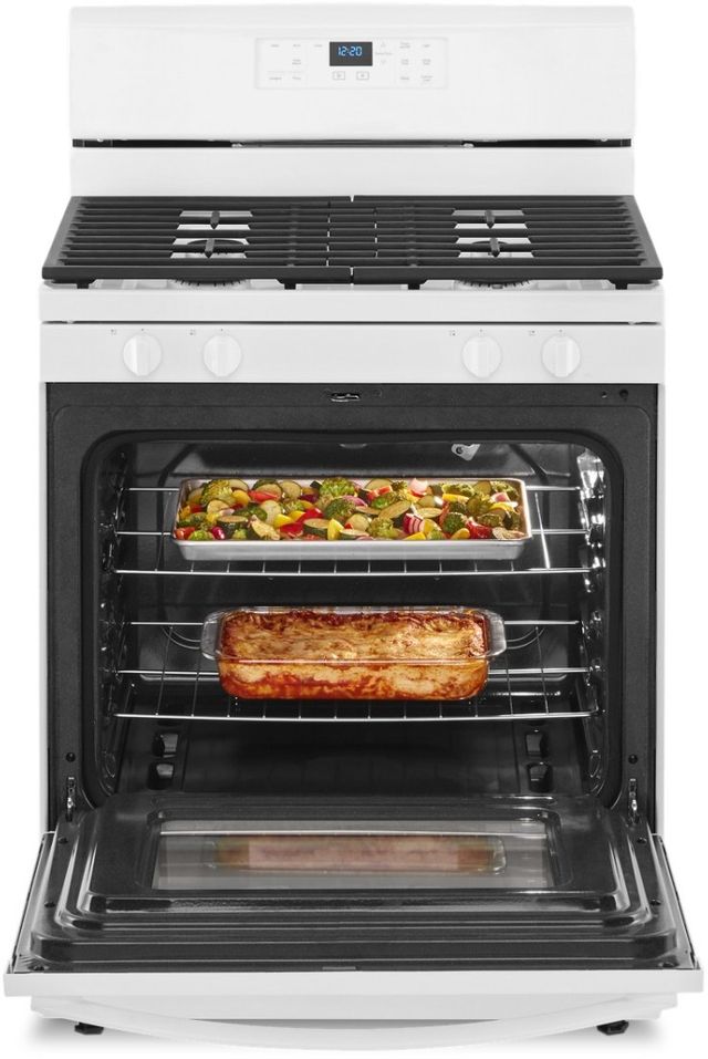 Whirlpool® 30" White Freestanding Gas Range-2