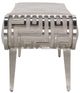 Michael Amini® Roxbury Park Gray/Stainless Steel Bench-2