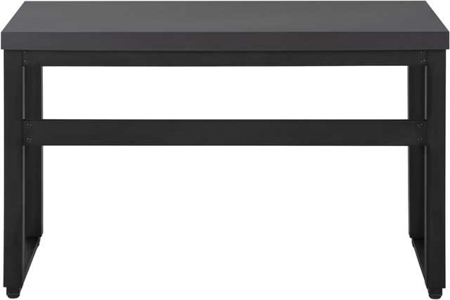 Monarch Specialties Inc. Black/Modern Grey Adjustable Computer Desk-3