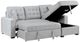 Homelegance® McCafferty 2-Piece Gray Right-Arm Facing Sleeper Sectional with Hidden Storage-0