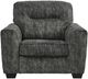 Signature Design by Ashley® Lonoke Gunmetal Chair and a Half-1