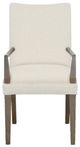 Fairfield® Customizable Entree Dining Concave Short Back Arm Chair-1
