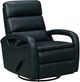 BarcaLounger® Nick Ryegate Sapphire Blue Leather Manual Swivel Glider Recliner-0