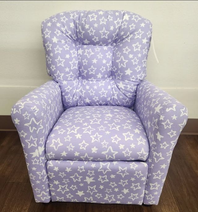 Brazil Furniture Twinkle Purple Child's Recliner-0