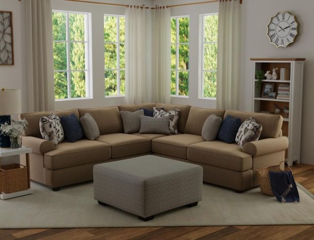 Corinthian Furniture Fondren 2-Piece Tamarack L-Shape Sectional-1