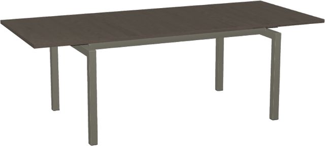 Amisco Customizable Zoom White Oak Dining Table with Extension-1