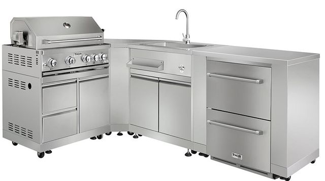 Thor Kitchen® 38" Stainless Steel Corner Cabinet -2
