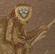 Nourison Home™ Mina Victory Vintage Pillow Taupe Monkey On Branch 19"x19" Throw Pillow-2