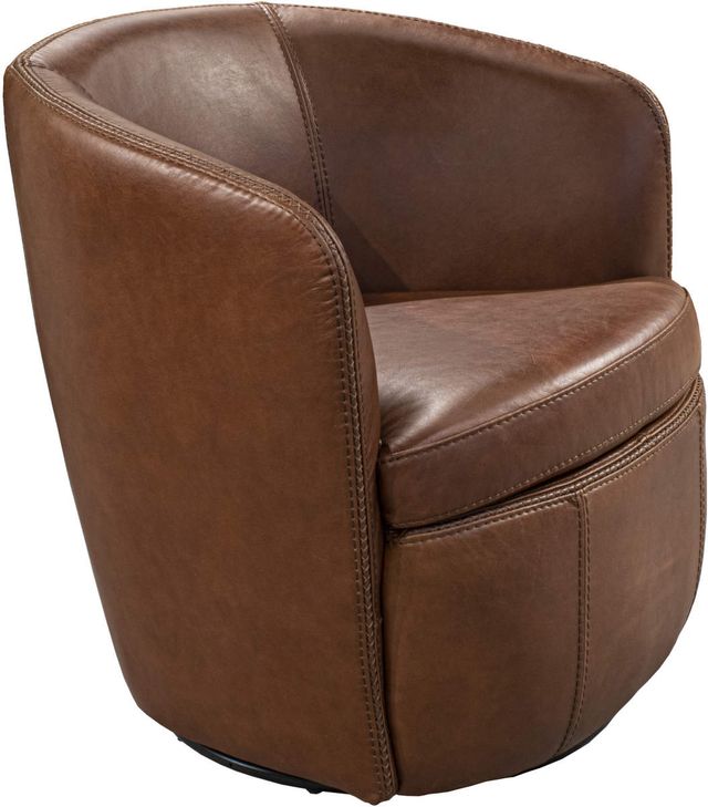 Parker House® Barolo Vintage Cognac Swivel Club Chair-0
