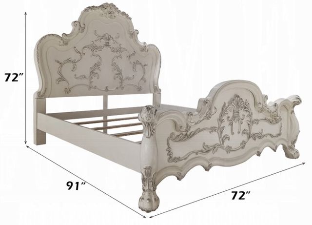ACME Furniture Dresden Bone White Queen Panel Bed-2