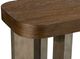 Bassett Mirror Nova Cerused Charcoal Oak Console Table with Brown Base-3