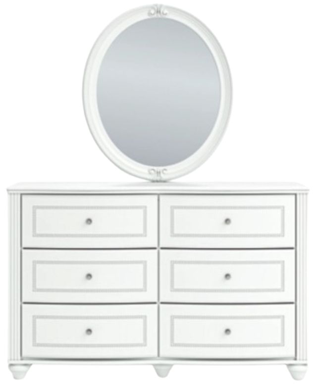 Signature Design by Ashley® Kozlani White Dresser and Mirror-1