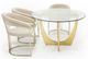 VIG Furniture Modrest Chambers Clear/Gold Dining Table-4