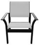 Telescope Casual Leeward Abalone/Black Fabric/Polymer Outdoor MGP Sling Stacking Cafe Chair-1