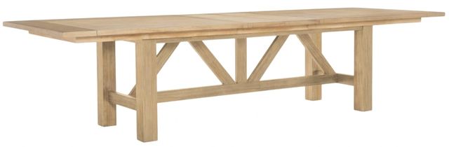 Legacy Classic XXX's and OOO's Amber Trestle Dining Table-1