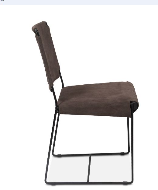 Home Trends & Design New York Asphalt Suede/Gray Septarian Dining Chair-2