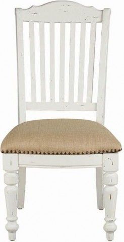 Coaster® Simpson Vintage White Side Chair-2