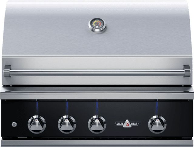 Delta Heat 3-Burner Black/Stainless Steel Built-In Natural Gas Grill-0