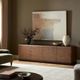 Four Hands Cambros Dark Bark Paper Media Console-1