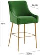 TOV Furniture Beatrix Green Bar Stool-2