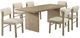 Coaster® Decker 7-Piece Cream/Natural Oak Dining Table Set-0