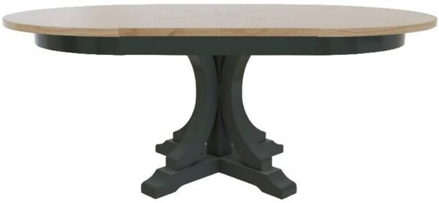 Mavin Customizable 42" x 42" Round Extendable Dining Table with 2 Leaves-1