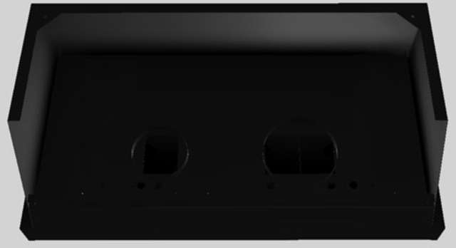 Vent-A-Hood® Designer Series 48" Black Wall Mounted Range Hood-1