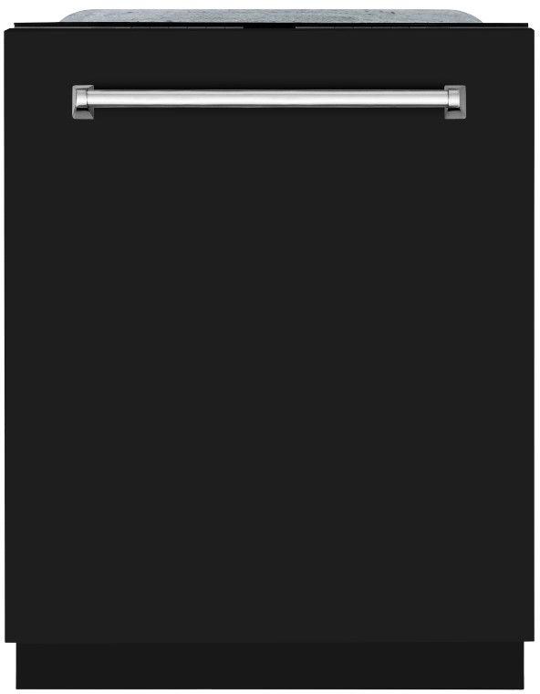 Zline Monument Series 24" Black Matte Third Rack Top Touch Control Built-In Dishwasher-0