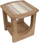 Magnussen Home® Bradford Granite Top End Table with Riverbed Beige Base-3
