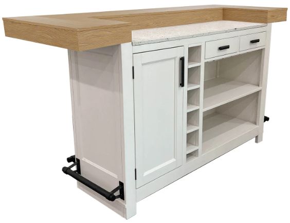 Parker House® Americana Modern Weathered Natural Dining Bar with Cotton Base-2