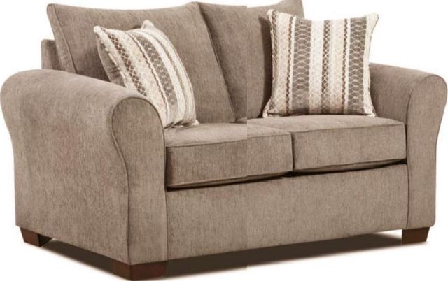 Fusion Furniture Britta Stonegate Latte Loveseat-0