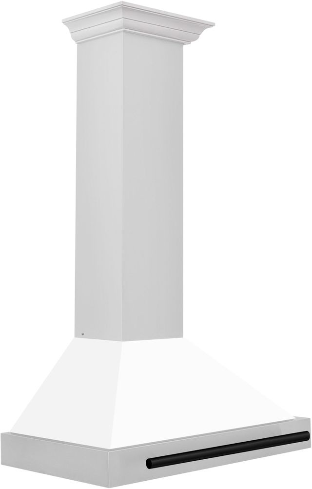 ZLINE Autograph Edition 30" White Matte Wall Mounted Range Hood -3