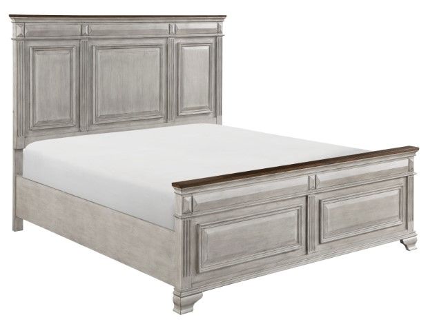 Homelegance® Marquette Brown/Gray Eastern King Bed-0