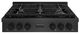 ZLINE Paramount 36" Black Satin Stainless Steel Gas Rangetop with 6 Burners and Porcelain Cooktop -0