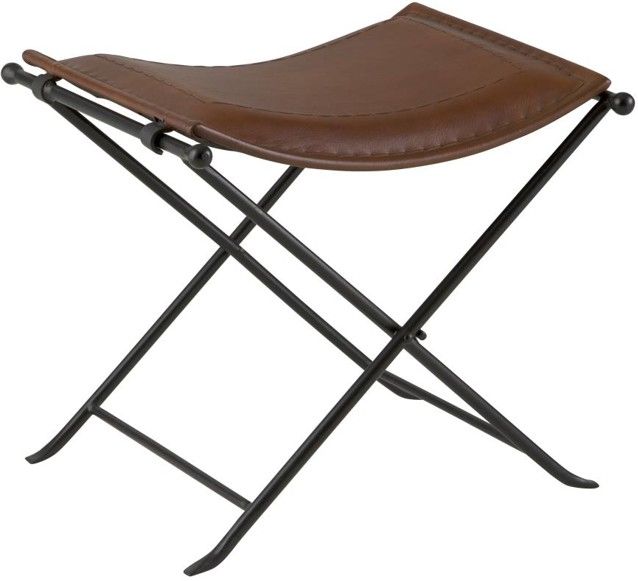 Martin Svensson Saddle Seat Black/Cinnamon Accent Stool-0