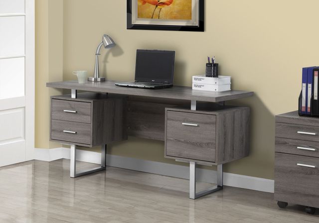 Monarch Specialties Inc. Dark Taupe 60" Computer Desk-0
